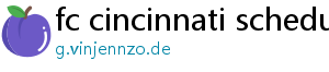 fc cincinnati schedule